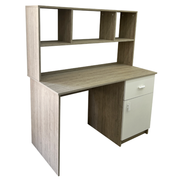 479164 (46) Bureau Enfant HOMESTYLE Smile – 1m20 avec Huche et Rangement