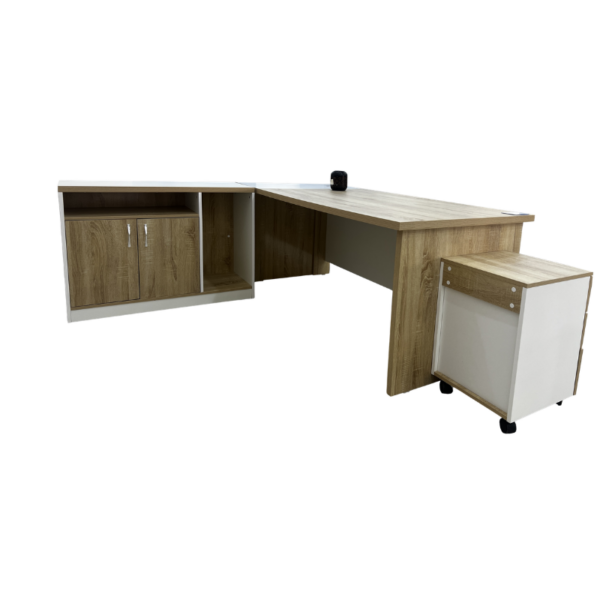 479164 (48) Ensemble Bureau Odesk Alpha 1M80 avec Retour, Bahut et Caisson