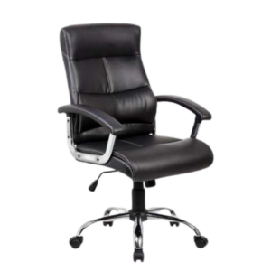 9016H-BK (1) Chaise de Bureau Ergonomique Noire avec Accoudoirs – Modèle 9016H-BK